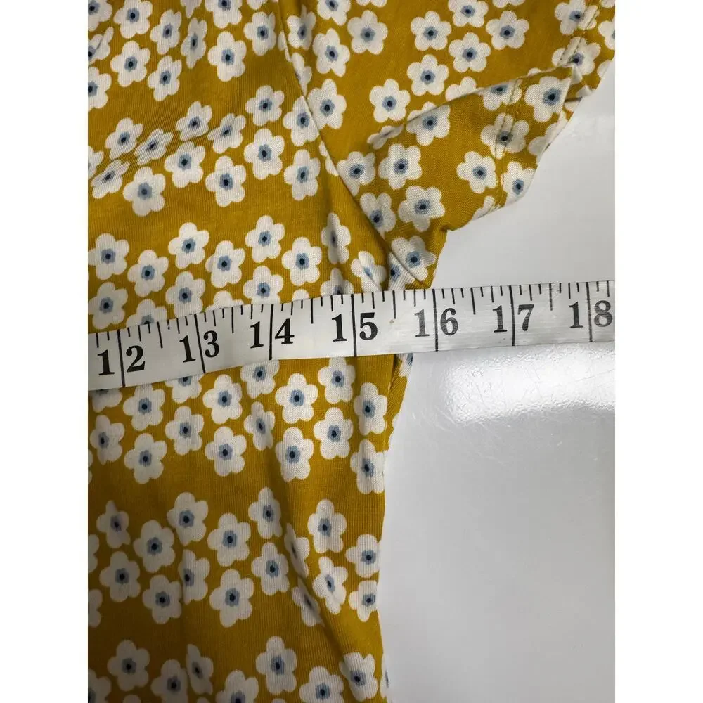 Boden • Penelope Jersey Dress mustard yellow Dijon Daisy Stripe midi Size 6 NWOT - Picture 5 of 7
